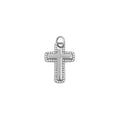 18K Gold Cross Charm – Waterproof Stainless Steel Pendant with Cubic Zirconia Border - Charms | Sunflower Soul Boutique