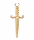 18K Gold Dagger Charm - PVD Coated Stainless Steel Pendant | Waterproof Jewelry - charm | Sunflower Soul Boutique