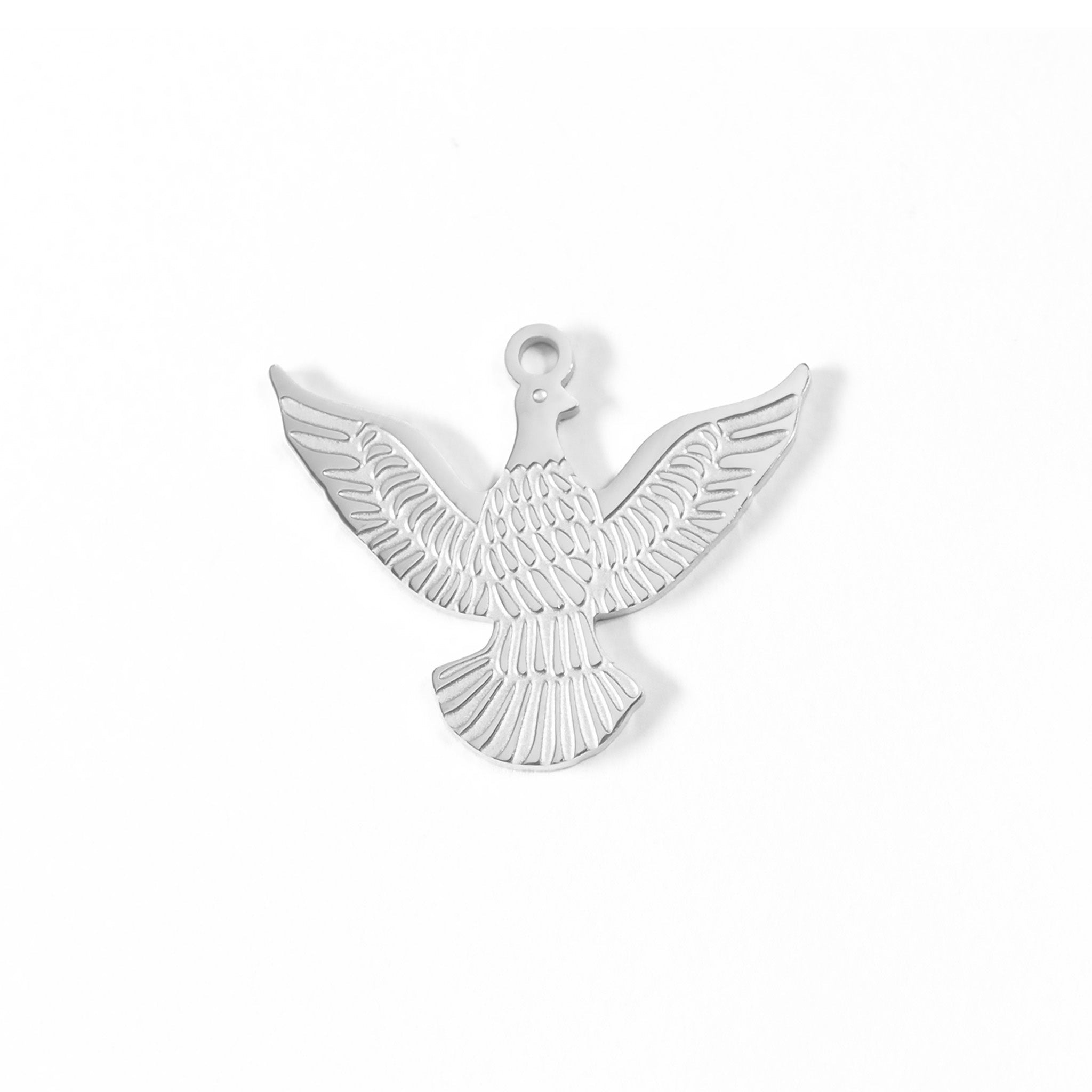 18K Gold Eagle Charm – Durable Stainless Steel PVD Coated Pendant Jewelry - charm | Sunflower Soul Boutique