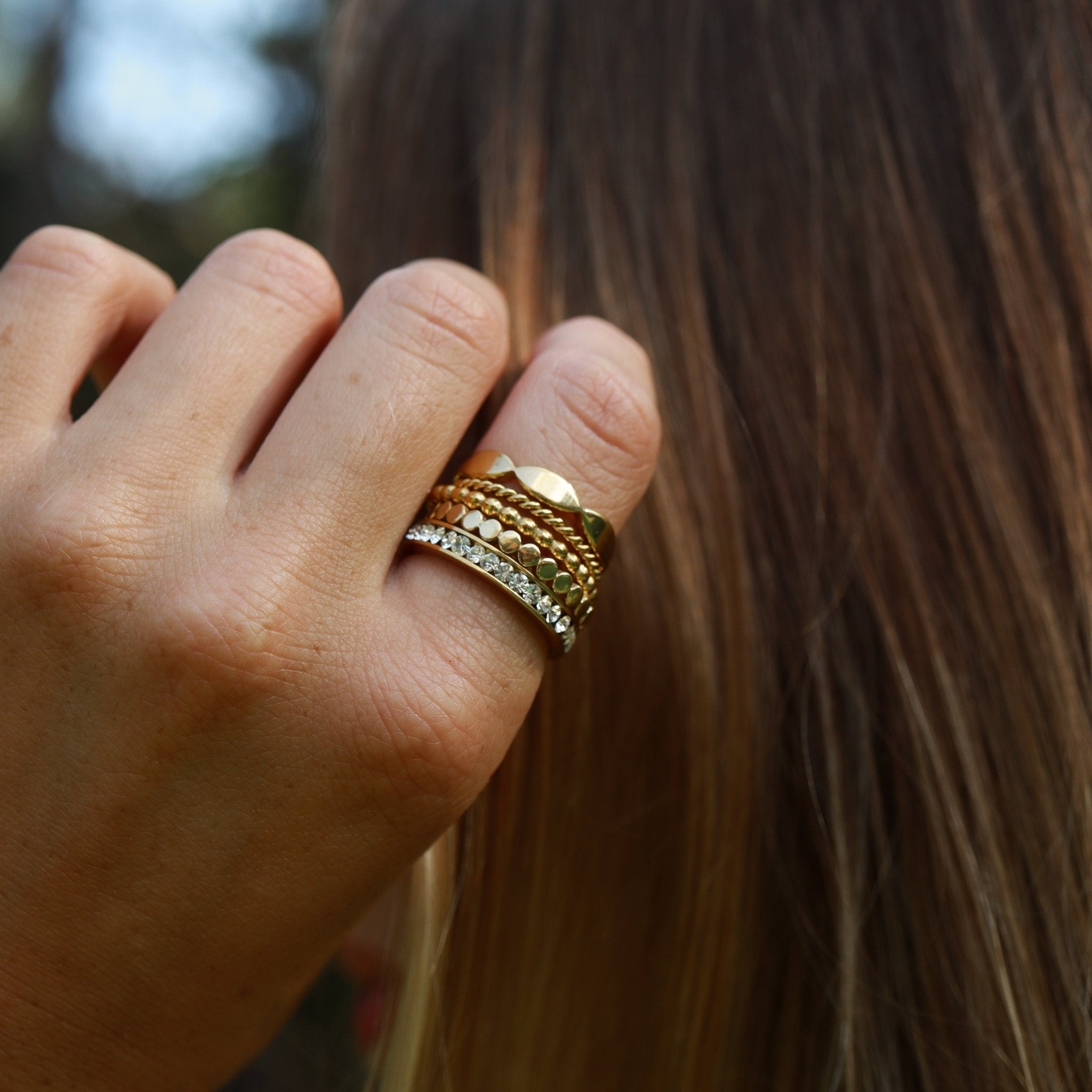 18K Gold Eternity Ring – Hypoallergenic Birthstone CZ Channel Set Jewelry - Ring | Sunflower Soul Boutique
