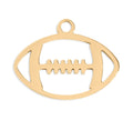 18K Gold Football Charm – Waterproof PVD Coated Stainless Steel Pendant - charm | Sunflower Soul Boutique