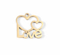 18K Gold Heart Charm – Cutout Love Pendant | PVD Coated Stainless Steel Jewelry - charm | Sunflower Soul Boutique