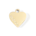 18K Gold Heart Charm – Dainty Love Pendant | Non Tarnish Stainless Steel Jewelry - charm | Sunflower Soul Boutique