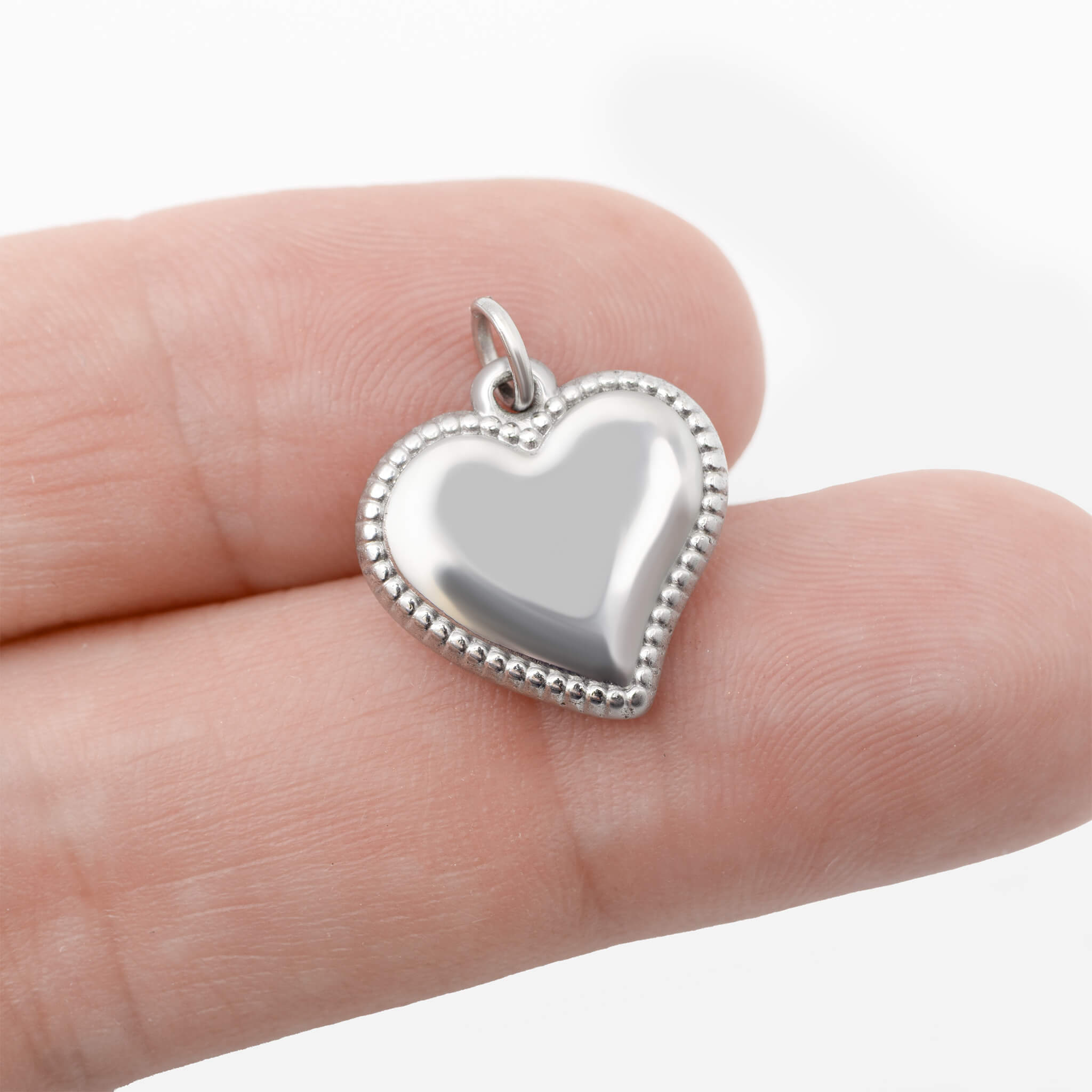 18K Gold Heart Charm – Durable Stainless Steel Pendant | Hypoallergenic Gift - charm | Sunflower Soul Boutique