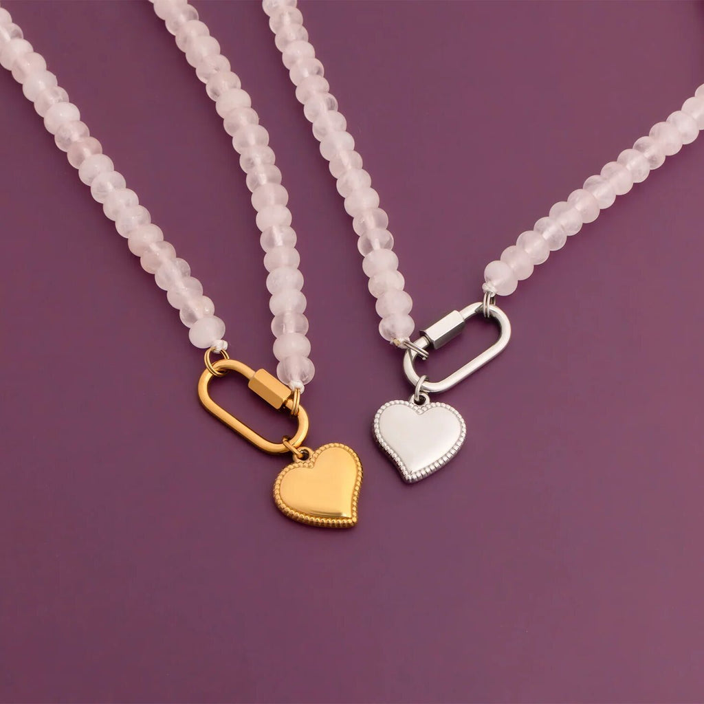 18K Gold Heart Charm – Durable Stainless Steel Pendant | Hypoallergenic Gift - charm | Sunflower Soul Boutique