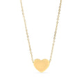 18K Gold Heart Necklace – Durable Stainless Steel Blank Pendant for Engraving - Necklaces | Sunflower Soul Boutique