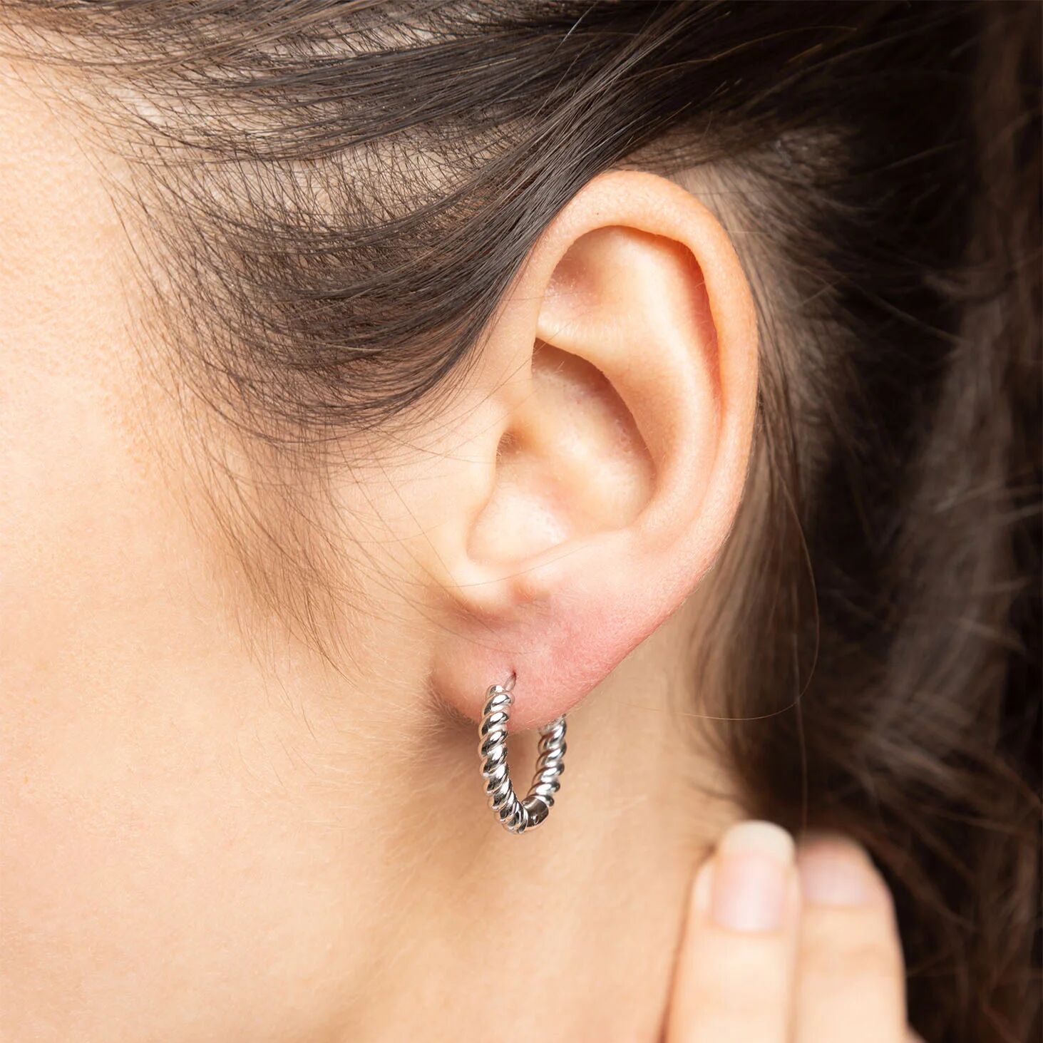18K Gold Hoop Earrings – Twisted Hoop Design | Hypoallergenic Stainless Steel - Earrings | Sunflower Soul Boutique