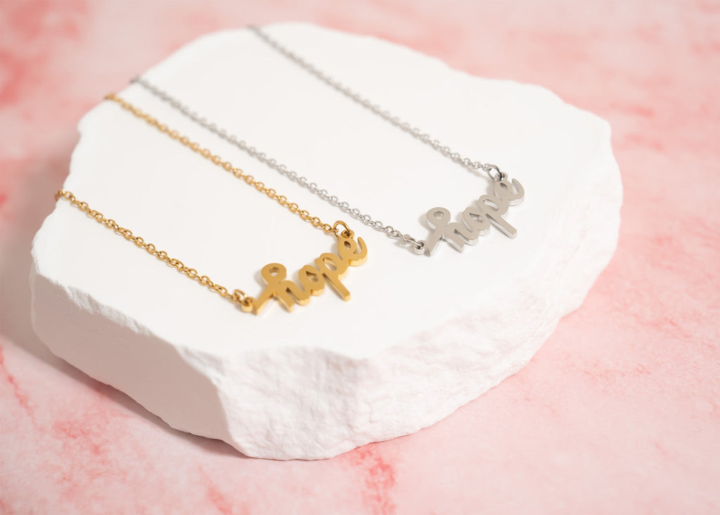 18K Gold Hope Necklace – PVD Coated Stainless Steel | Hypoallergenic Jewelry - Necklaces | Sunflower Soul Boutique
