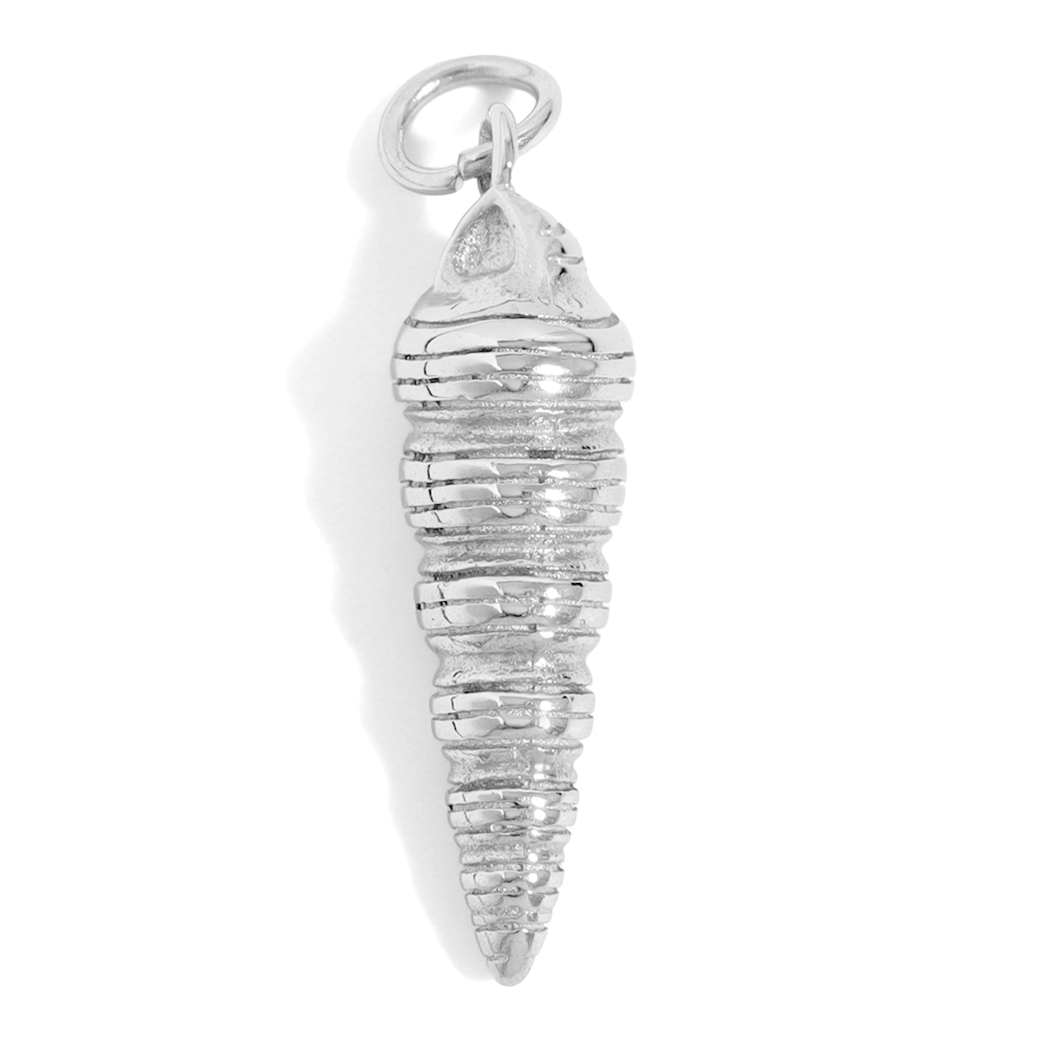 18K Gold Horn Charm – Waterproof Stainless Steel Shell Shaped Pendant for Ocean Lovers - charm | Sunflower Soul Boutique
