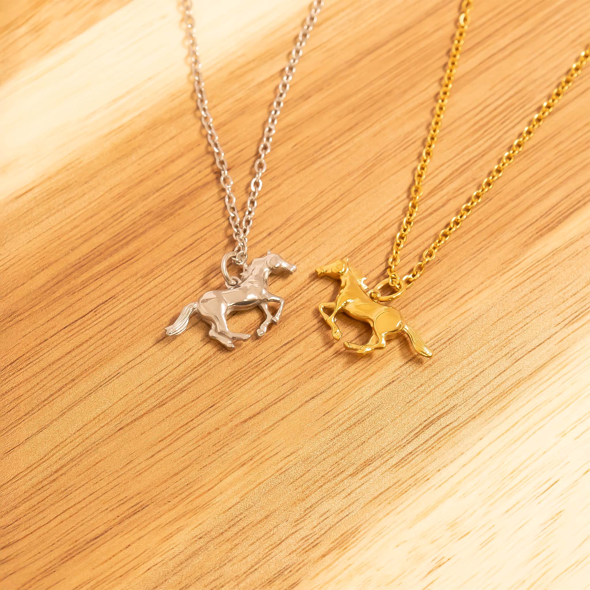 18K Gold Horse Charm – Durable Stainless Steel Charm with Gold PVD Coating - charm | Sunflower Soul Boutique