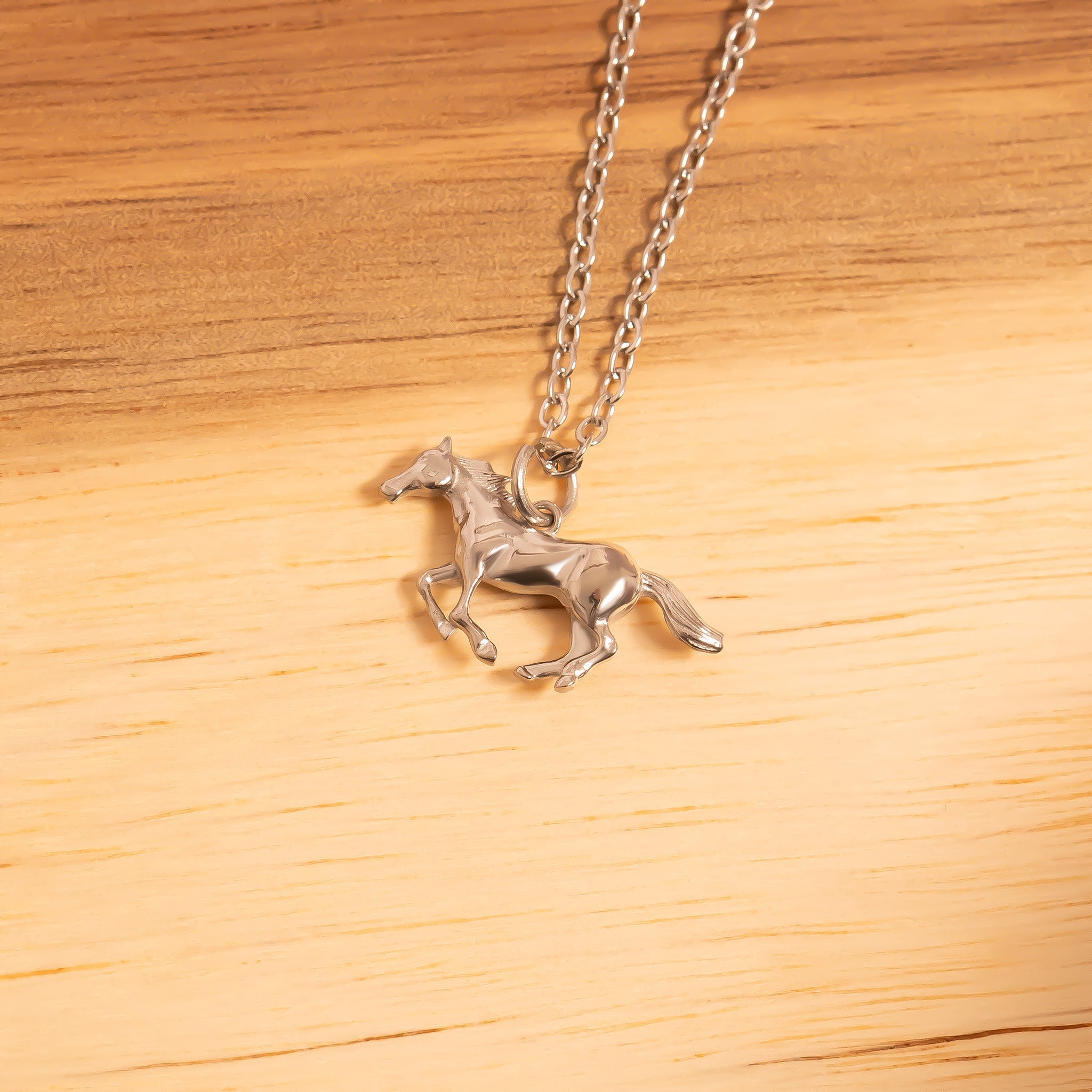 18K Gold Horse Charm – Durable Stainless Steel Charm with Gold PVD Coating - charm | Sunflower Soul Boutique