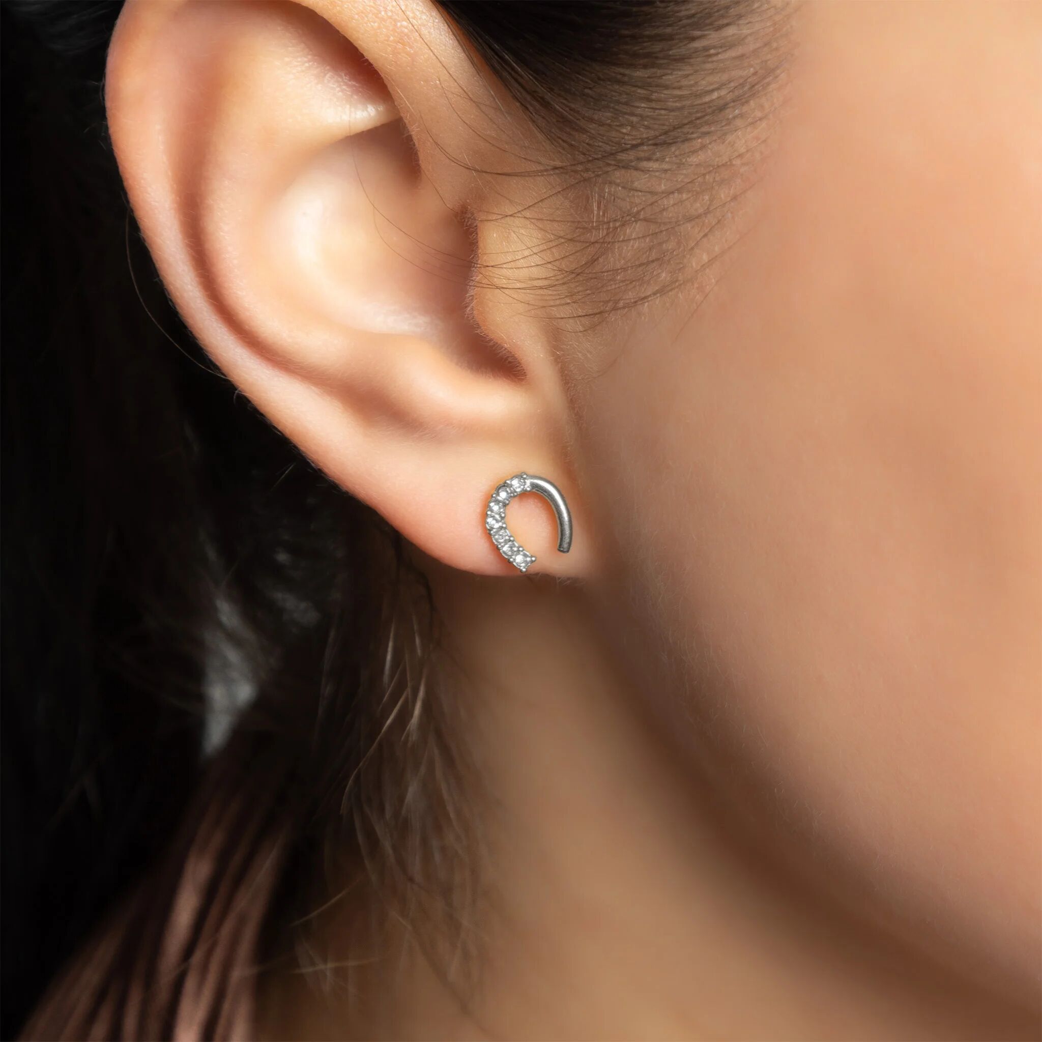 18K Gold Horse Shoe Earrings – Lightweight Stainless Steel Drop Earrings - Earring | Sunflower Soul Boutique