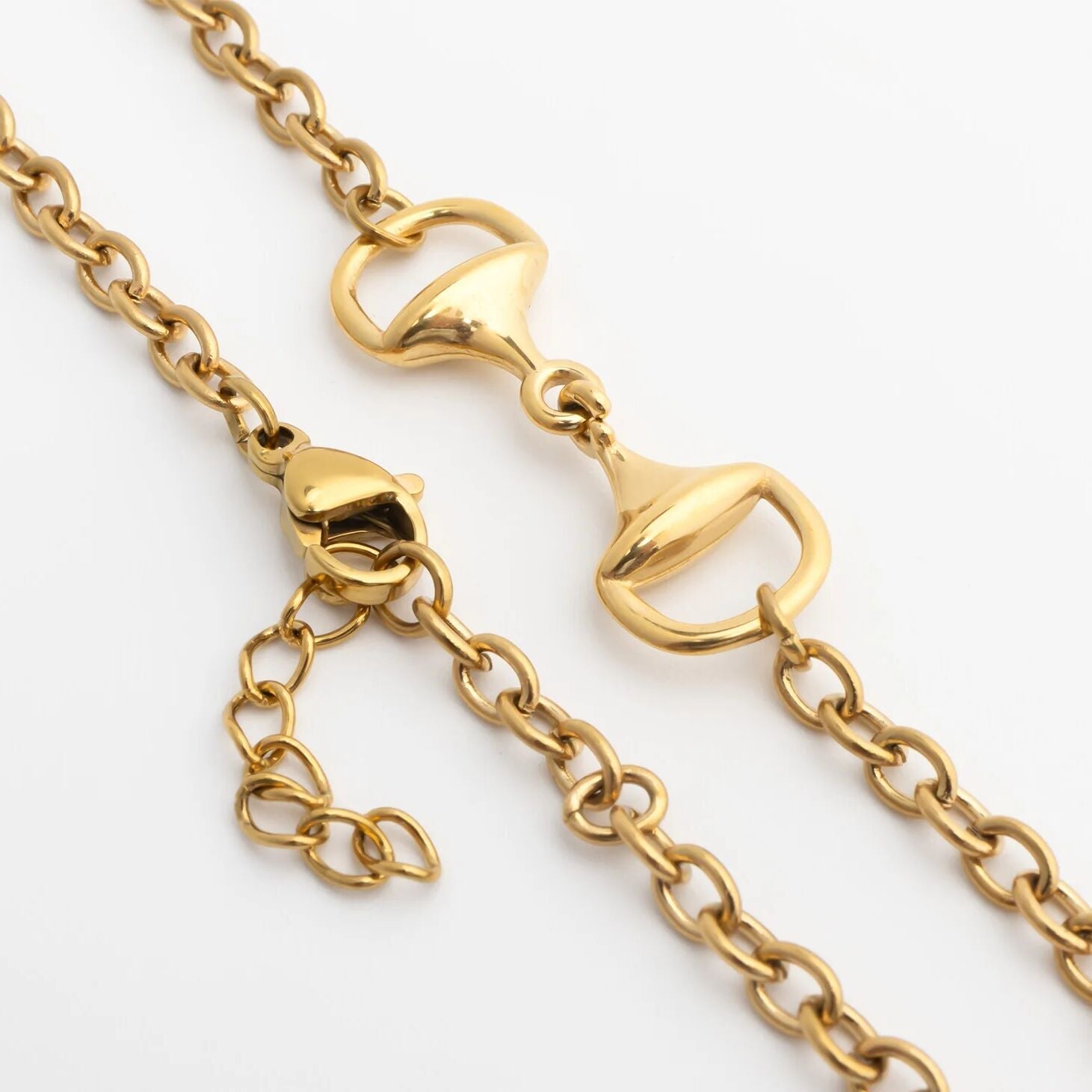 18K Gold Horsebit Bracelet – Adjustable Clasp, Scratch-Resistant Gold PVD Finish - Bracelets | Sunflower Soul Boutique