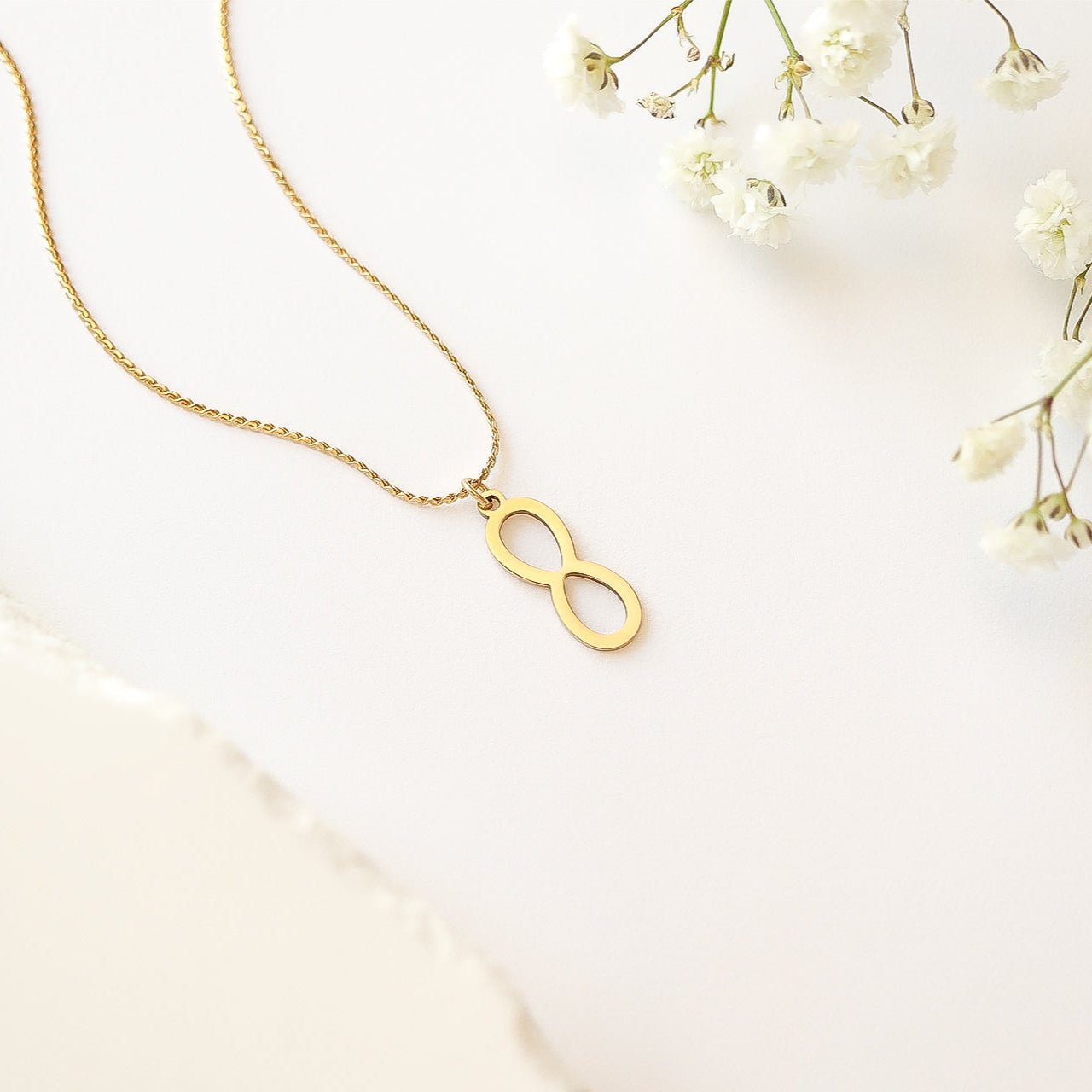 18K Gold Infinity Charm – Hypoallergenic Stainless Steel Jewelry Pendant - charm | Sunflower Soul Boutique