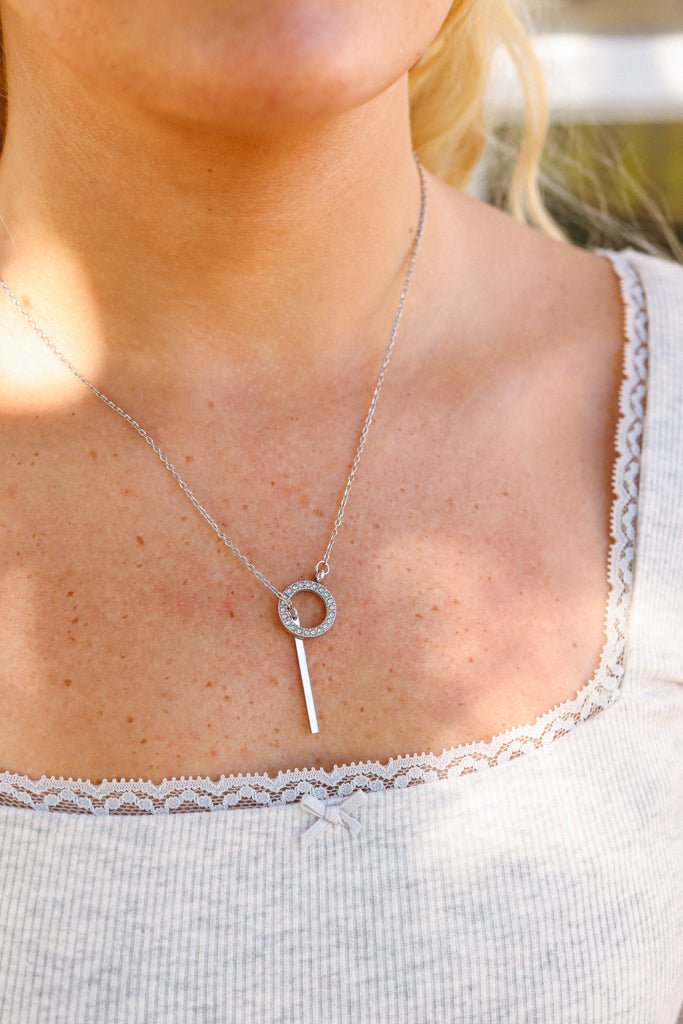 18K Gold Lariat Necklace – Elegant Gold Toggle & Drop Bar Pendant Jewelry - Necklaces | Sunflower Soul Boutique