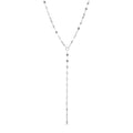 18K Gold Lariat Necklace – Lightweight Stainless Steel Singapore Chain With Drop Pendant - Chain | Sunflower Soul Boutique