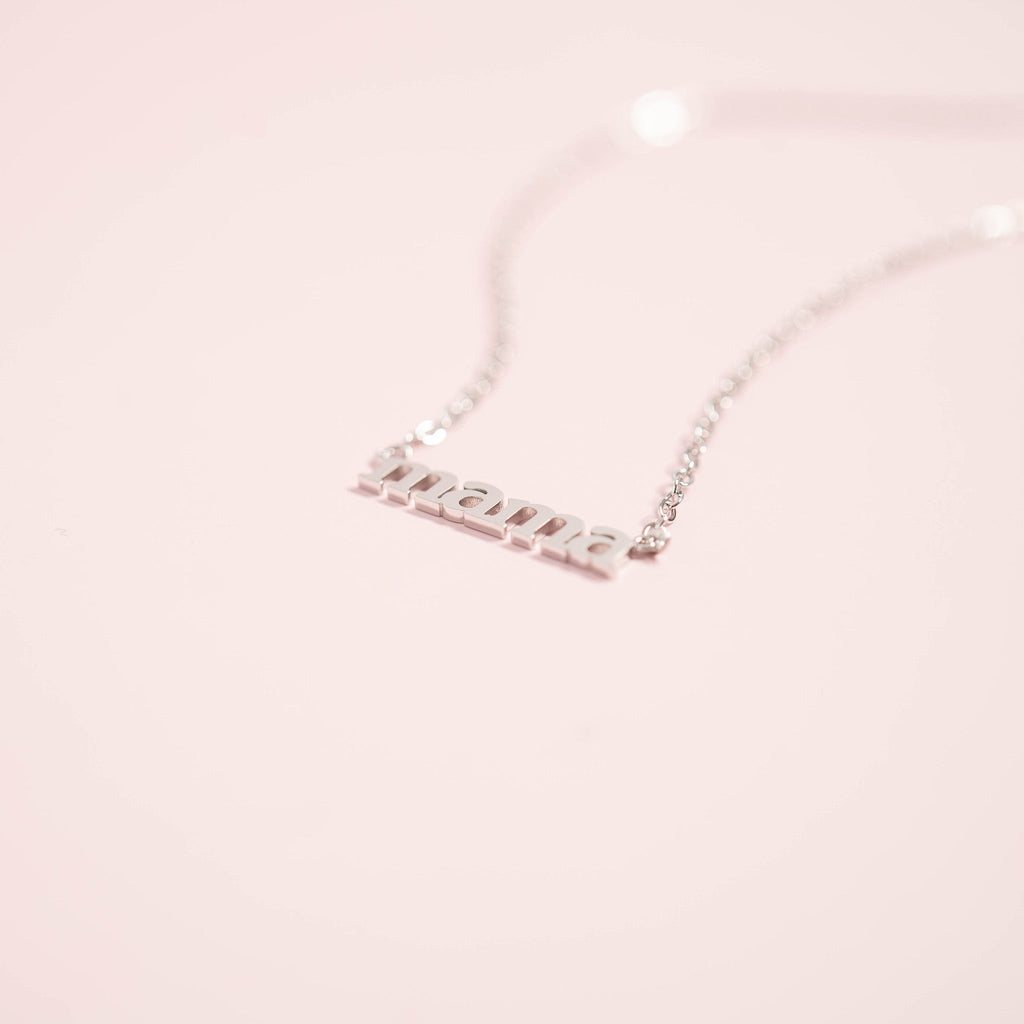 18K Gold Mama Necklace – Hypoallergenic Stainless Steel Pendant Gift for Mom - Necklaces | Sunflower Soul Boutique
