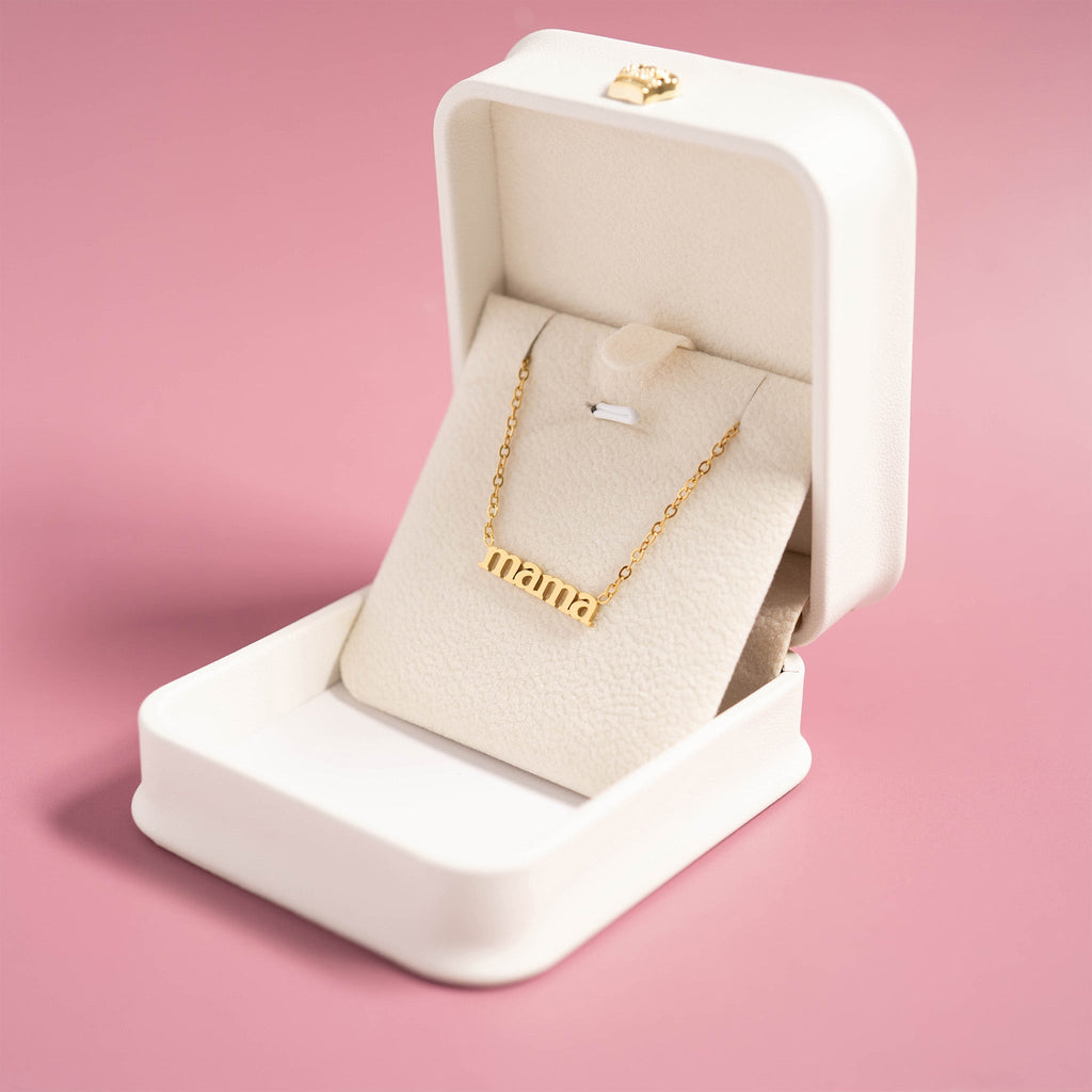 18K Gold Mama Necklace – Hypoallergenic Stainless Steel Pendant Gift for Mom - Necklaces | Sunflower Soul Boutique