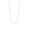 18K Gold Necklace – Turquoise Bead Chain | Boho Style Jewelry, Stainless Steel - Necklaces | Sunflower Soul Boutique