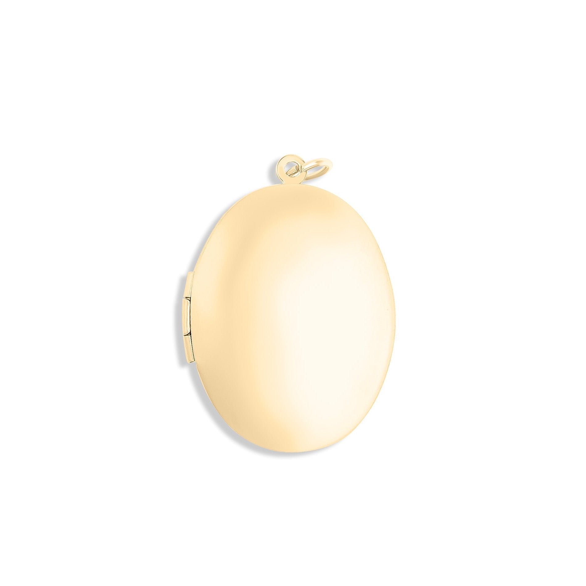 18K Gold Oval Locket – Personalized Photo Keepsake With PVD Gold Finish Jewelry - charm | Sunflower Soul Boutique