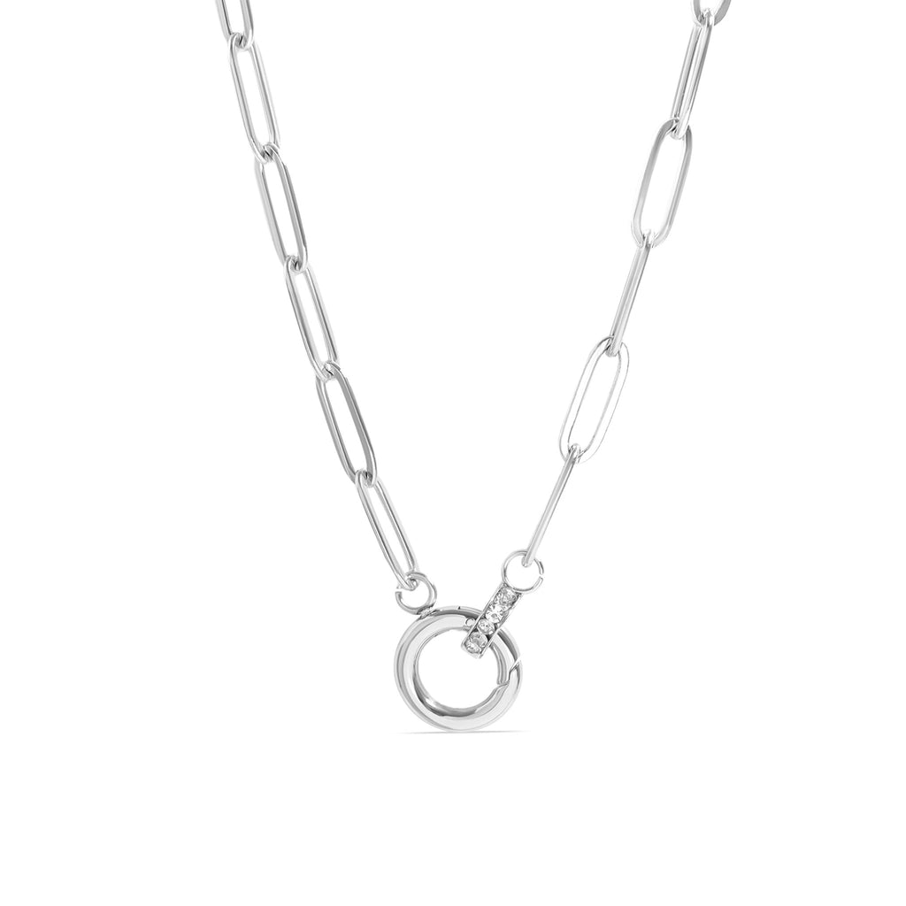 18K Gold Paperclip Necklace – Elegant Gold Chain With Carabiner Clasp Charm - Necklaces | Sunflower Soul Boutique
