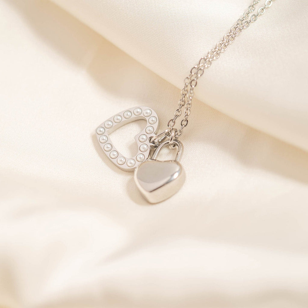 18K Gold Pearl Charm – Heart Shaped Stainless Steel Charm | PVD Coated Jewelry - charm | Sunflower Soul Boutique