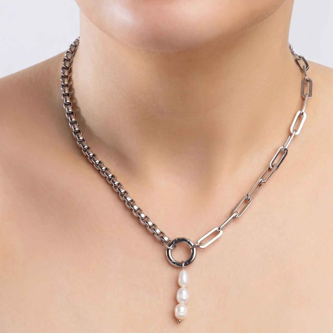 18K Gold Pearl Charm – Tarnish Resistant Stainless Steel Triple Pearl Pendant - Charms | Sunflower Soul Boutique