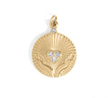 18K Gold Pendant – Open Hands Charm | Hypoallergenic Surgical Steel Jewelry - charm | Sunflower Soul Boutique