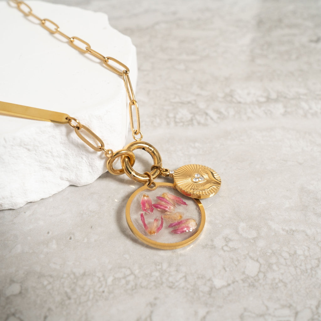 18K Gold Pendant – Open Hands Charm | Hypoallergenic Surgical Steel Jewelry - charm | Sunflower Soul Boutique