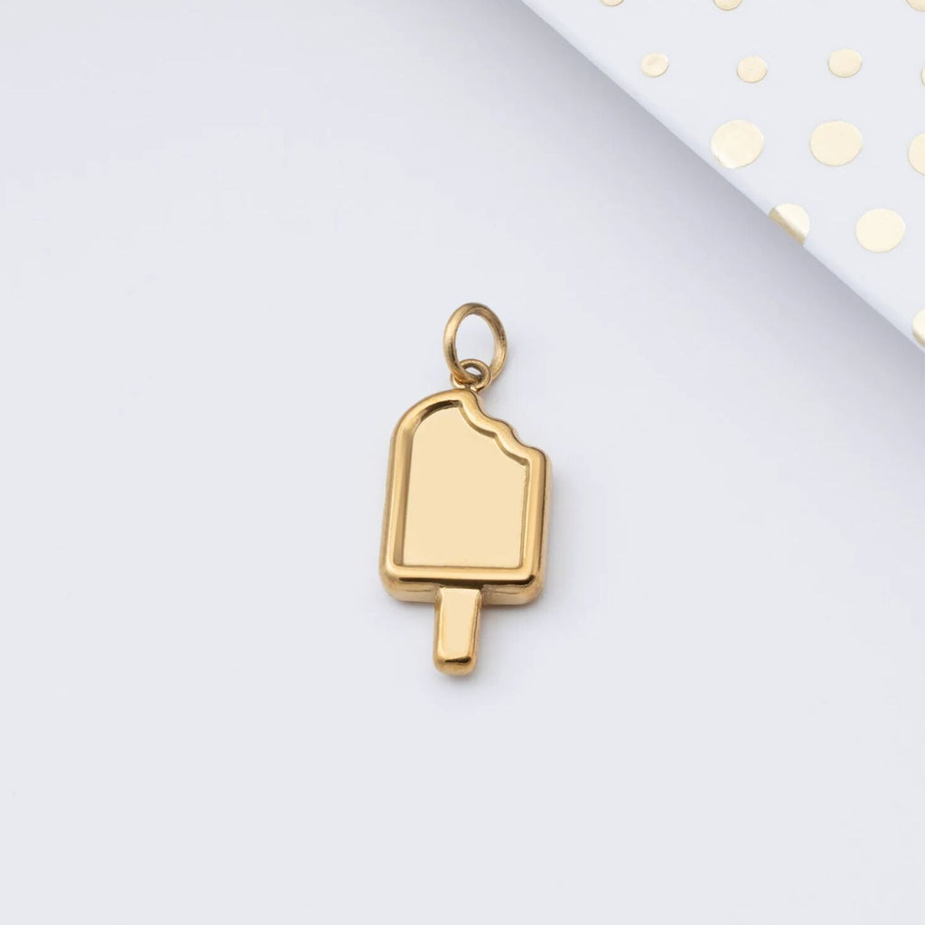 18K Gold Popsicle Charm – Stainless Steel Playful Summer Gift Accessory - Charms | Sunflower Soul Boutique