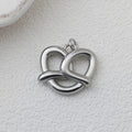 18K Gold Pretzel Charm – Polished Gold Finish Stainless Steel Charm with Jump Ring - Charms | Sunflower Soul Boutique