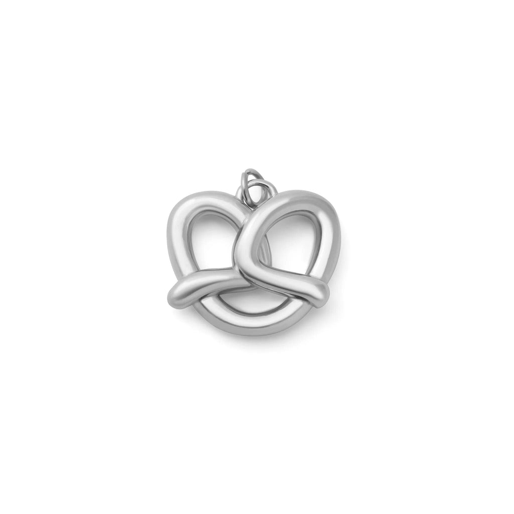 18K Gold Pretzel Charm – Polished Gold Finish Stainless Steel Charm with Jump Ring - Charms | Sunflower Soul Boutique