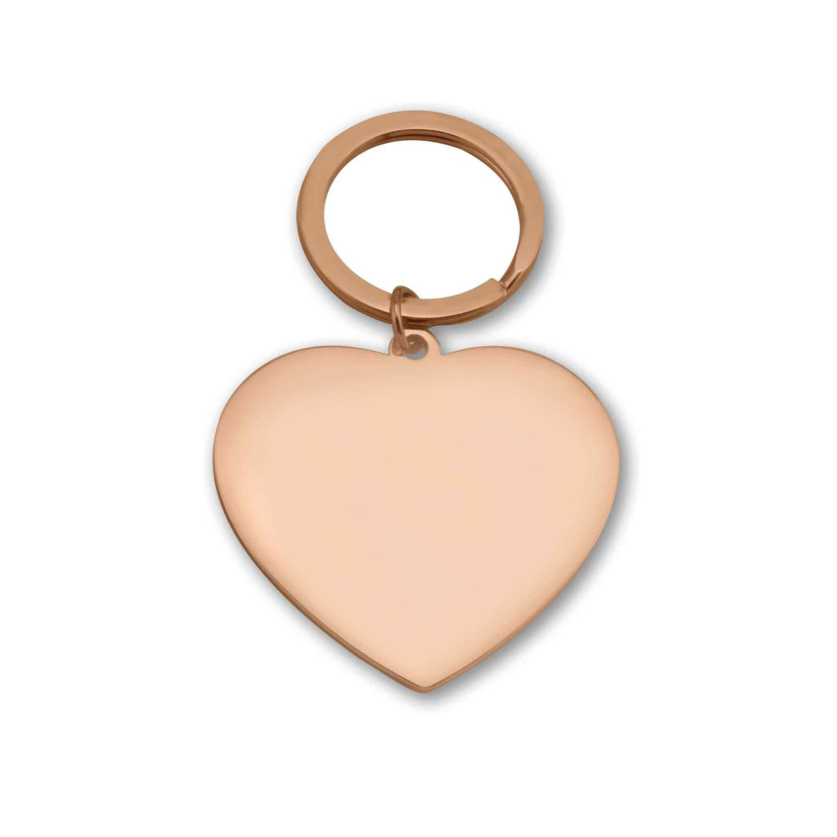 Engravable Heart Stainless Steel Keychain