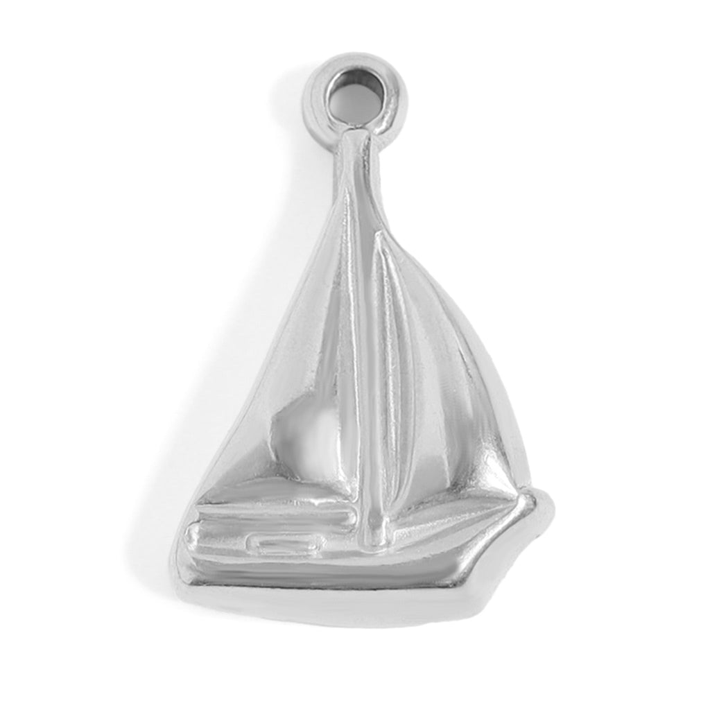 18k Gold Sailboat Charm – Durable Gold Plated Nautical Jewelry Pendant - charm | Sunflower Soul Boutique