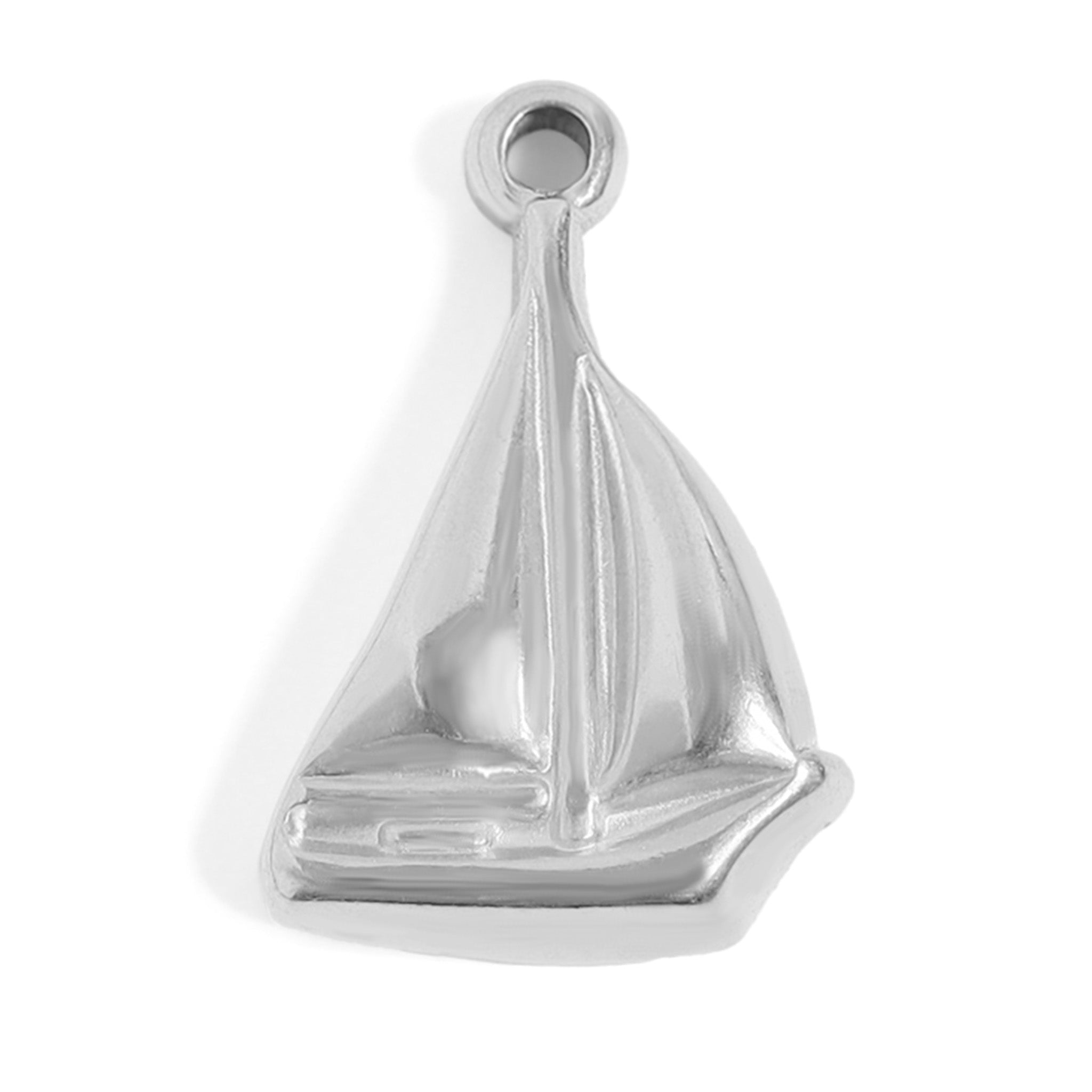 18k Gold Sailboat Charm – Durable Gold Plated Nautical Jewelry Pendant - charm | Sunflower Soul Boutique