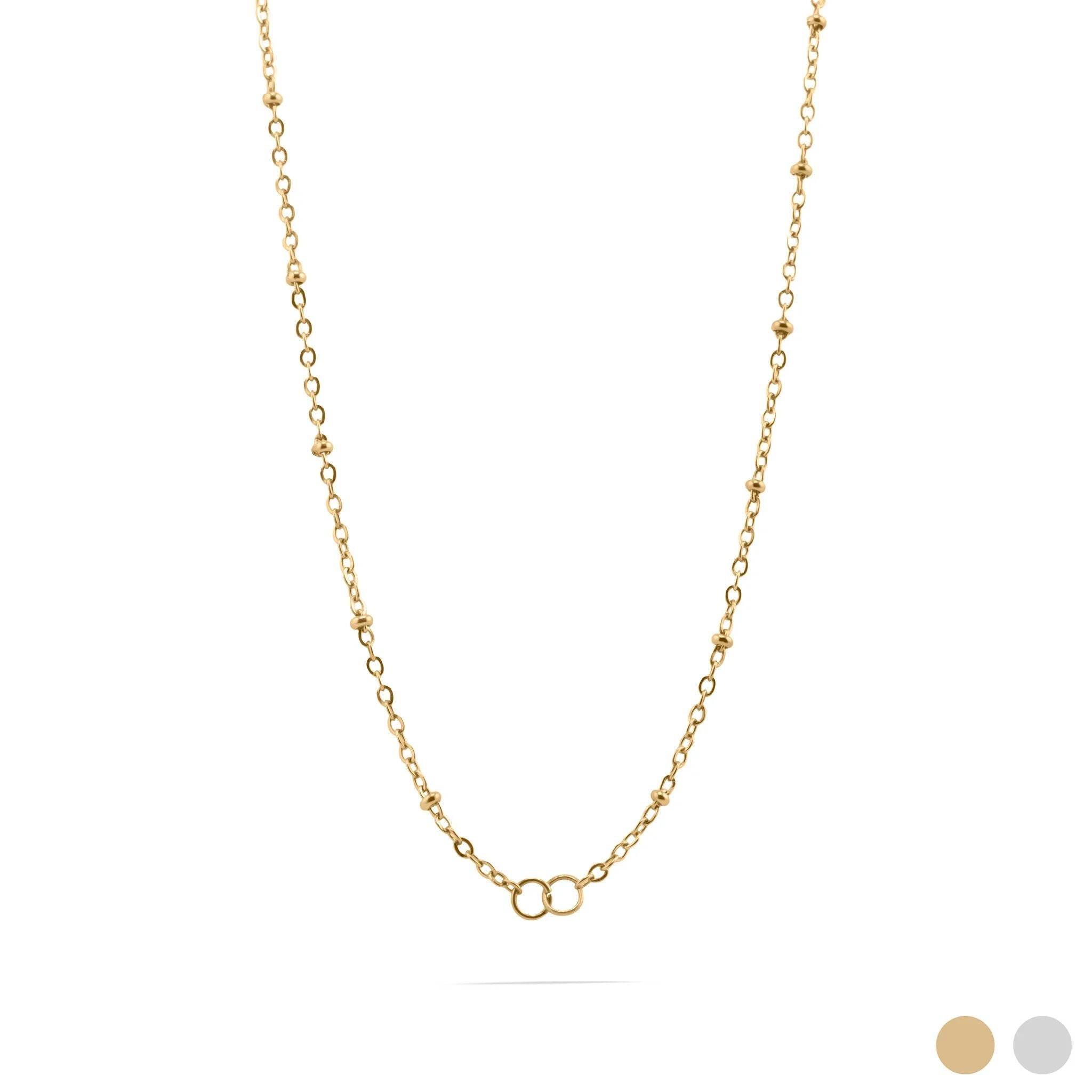 18K Gold Satellite Chain - Adjustable Split Chain Necklace | Stainless Steel - Necklaces | Sunflower Soul Boutique