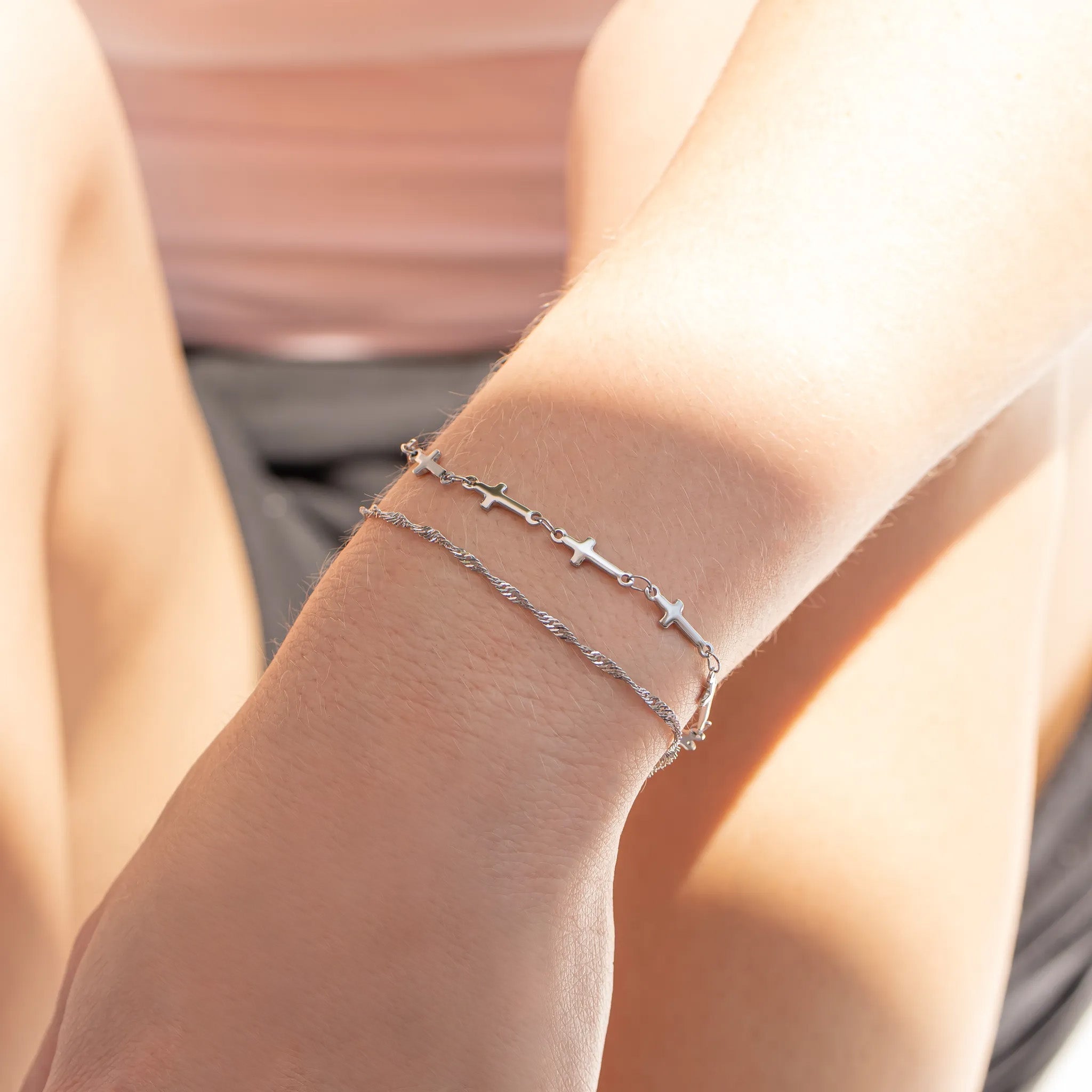 18K Gold Singapore Bracelet – Lightweight Rope Style Chain, Hypoallergenic Jewelry - Bracelets | Sunflower Soul Boutique