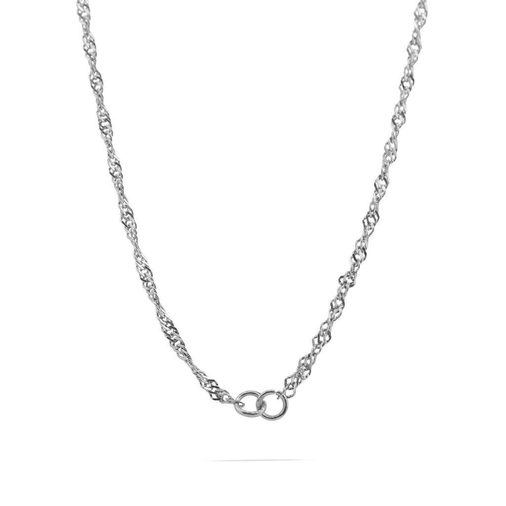 18K Gold Singapore Chain - Tarnish Resistant Stainless Steel Split Necklace - Necklaces | Sunflower Soul Boutique