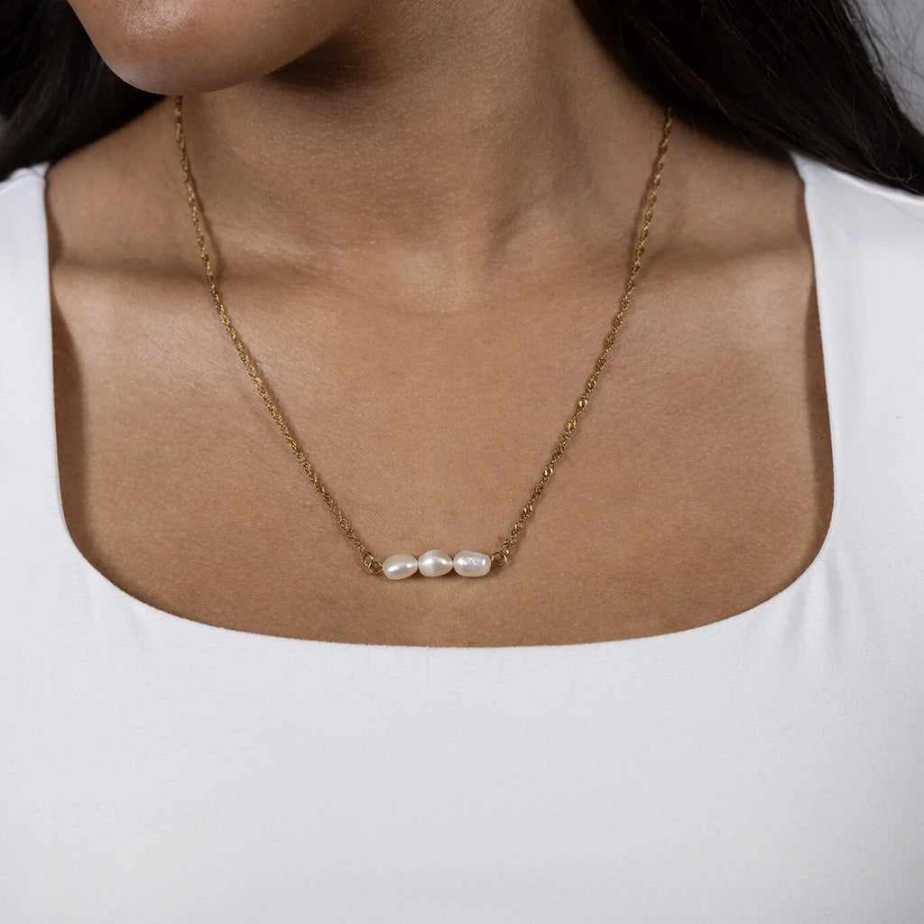 18K Gold Singapore Chain - Tarnish Resistant Stainless Steel Split Necklace - Necklaces | Sunflower Soul Boutique
