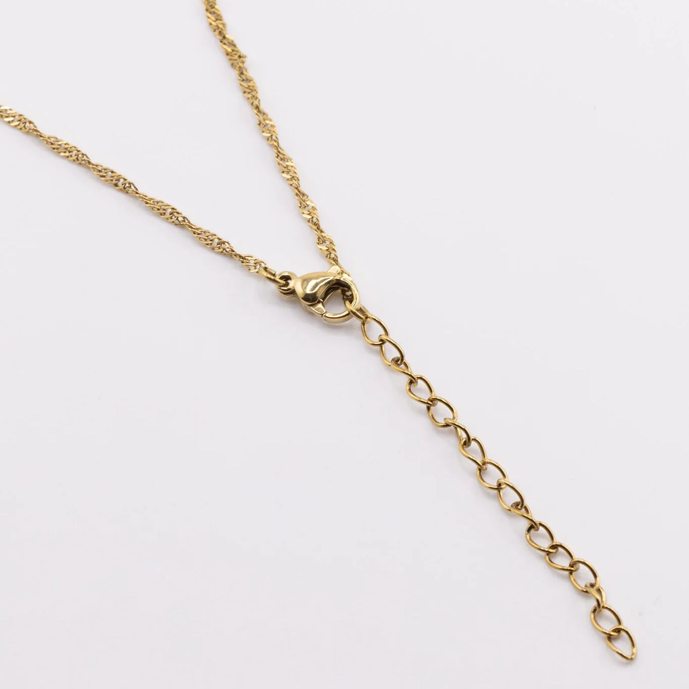 18K Gold Singapore Chain - Tarnish Resistant Stainless Steel Split Necklace - Necklaces | Sunflower Soul Boutique