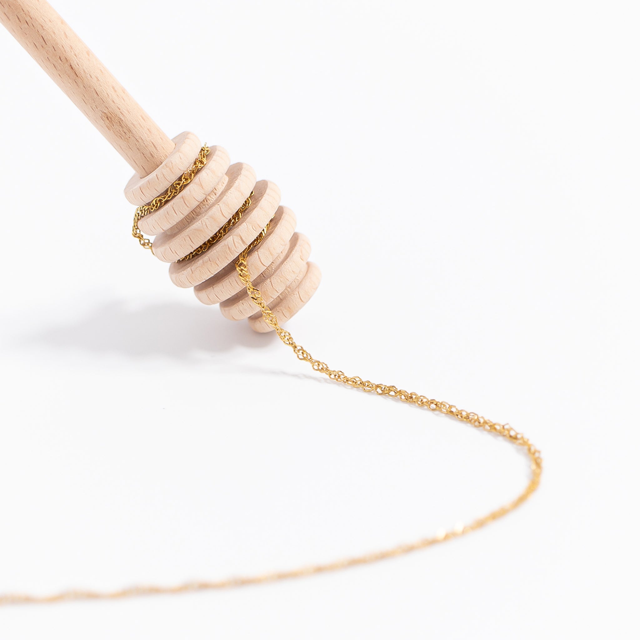 18K Gold Singapore Chain – Twisted Diamond Cut Stainless Steel Necklace - Necklaces | Sunflower Soul Boutique
