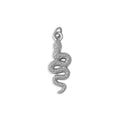 18K Gold Snake Charm – Tarnish Resistant Stainless Steel Charm With Etched Scales - Charms | Sunflower Soul Boutique