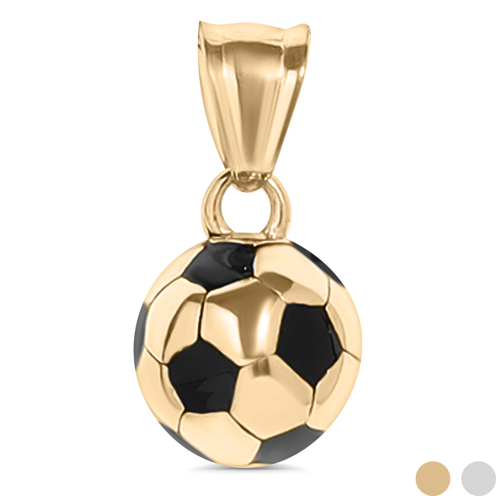 18K Gold Soccer Charm – Durable 3D Soccer Ball Pendant | Waterproof Sports Jewelry - Charms | Sunflower Soul Boutique
