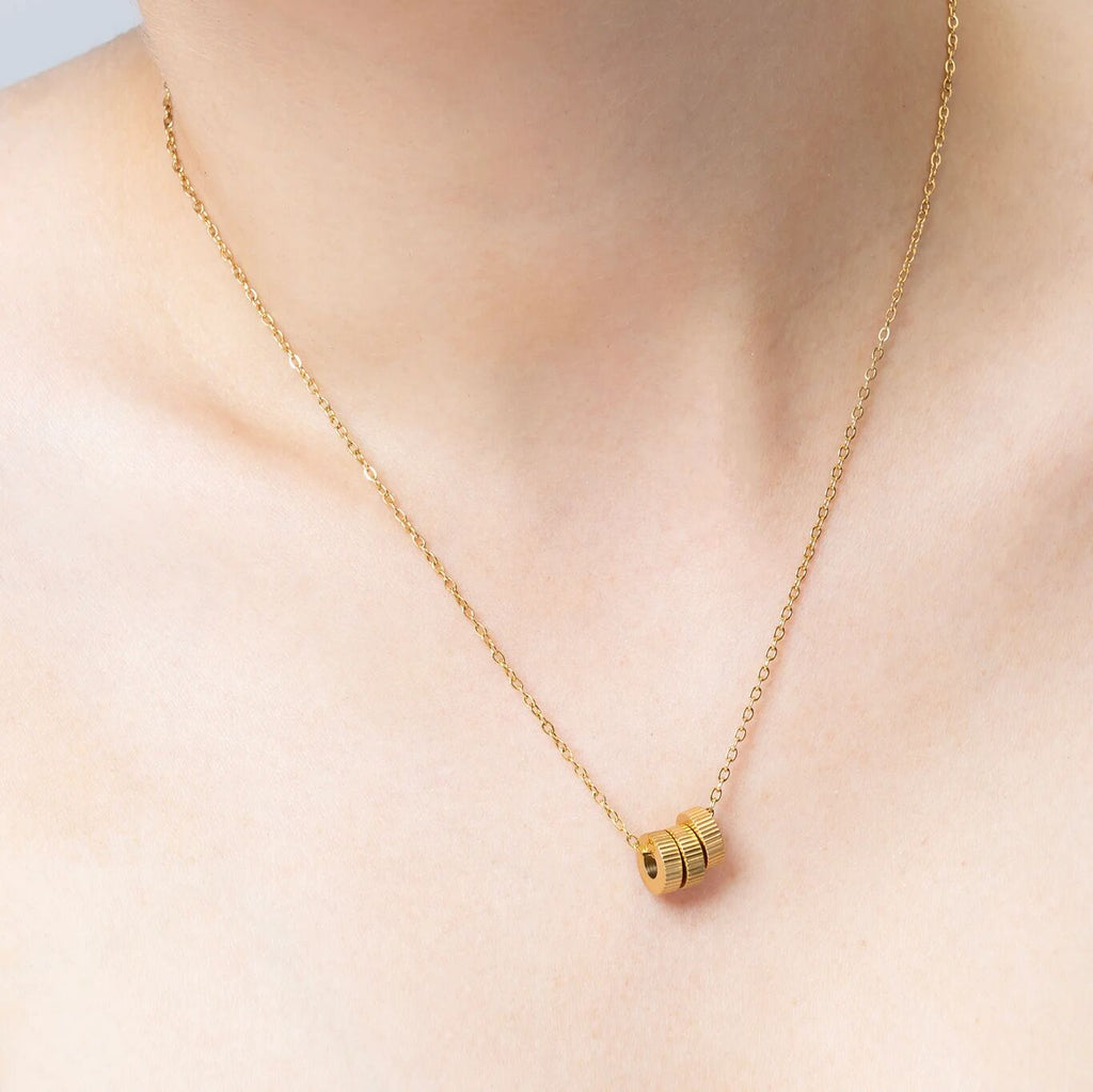 18K Gold Spacer Bead – Fluted Design, Scratch Resistant, Hypoallergenic Spacer - Charms | Sunflower Soul Boutique