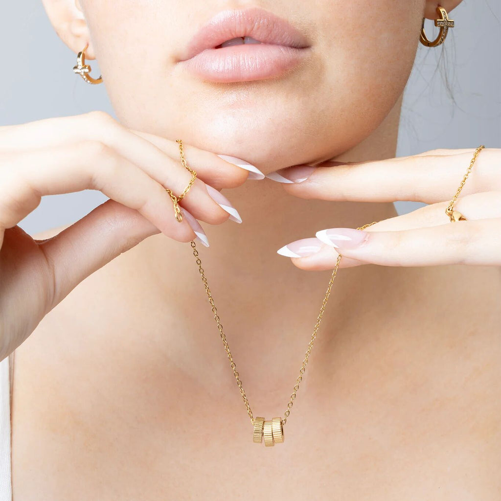 18K Gold Spacer Bead – Fluted Design, Scratch Resistant, Hypoallergenic Spacer - Charms | Sunflower Soul Boutique
