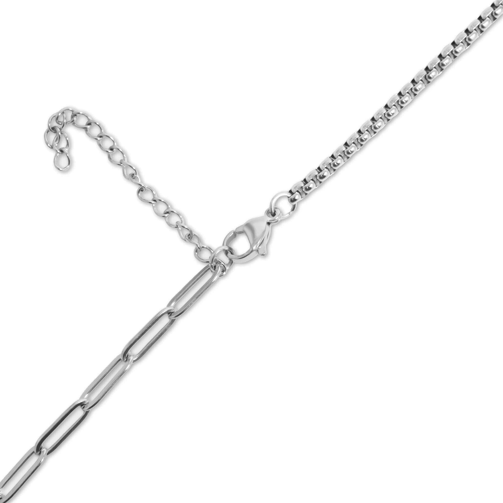 18K Gold Split Chain Necklace – Durable Stainless Steel Stone Charm Holder - Necklaces | Sunflower Soul Boutique