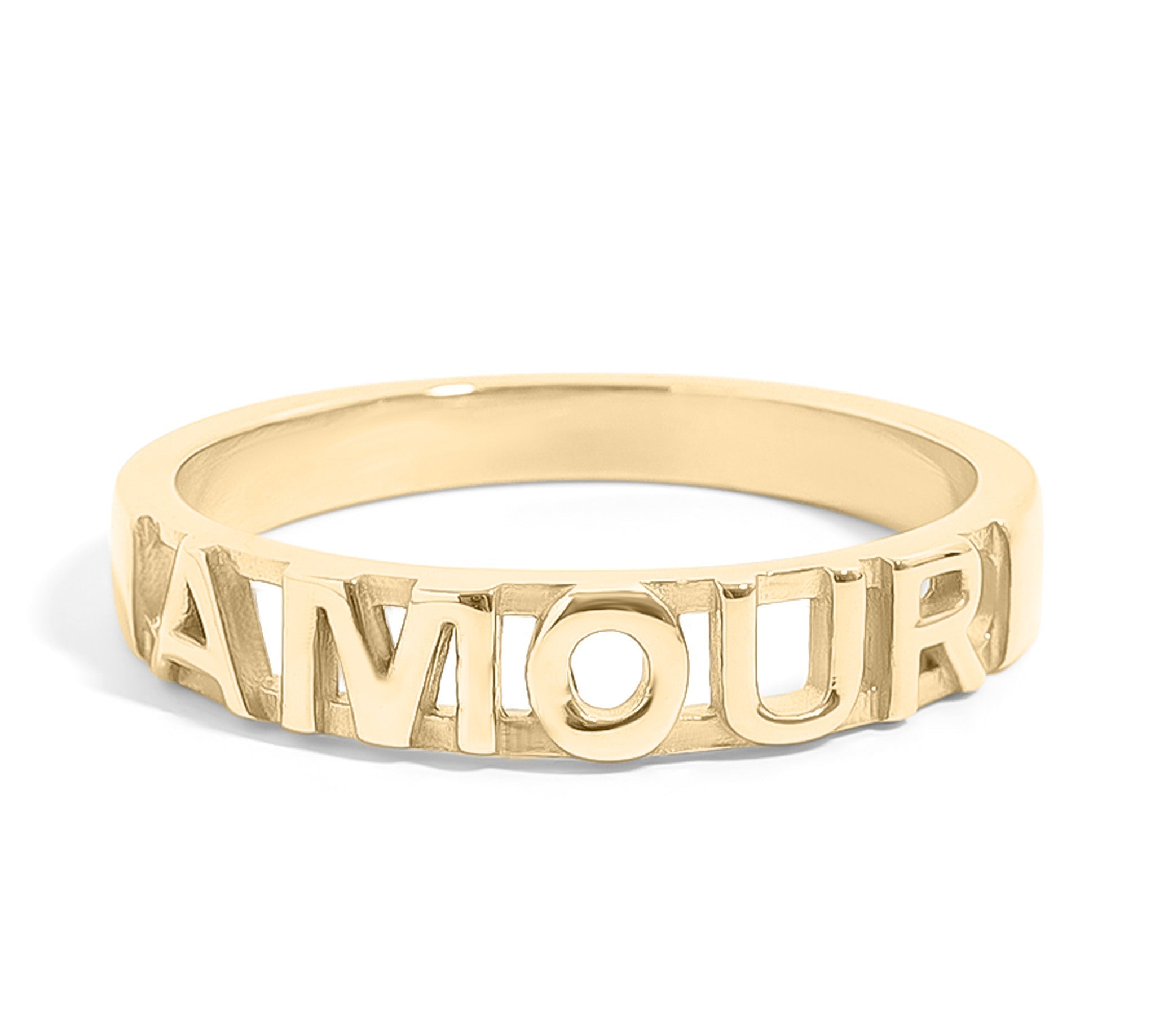 18K Gold Stacking Ring – Hypoallergenic Stainless Steel Love Symbol Jewelry - Ring | Sunflower Soul Boutique