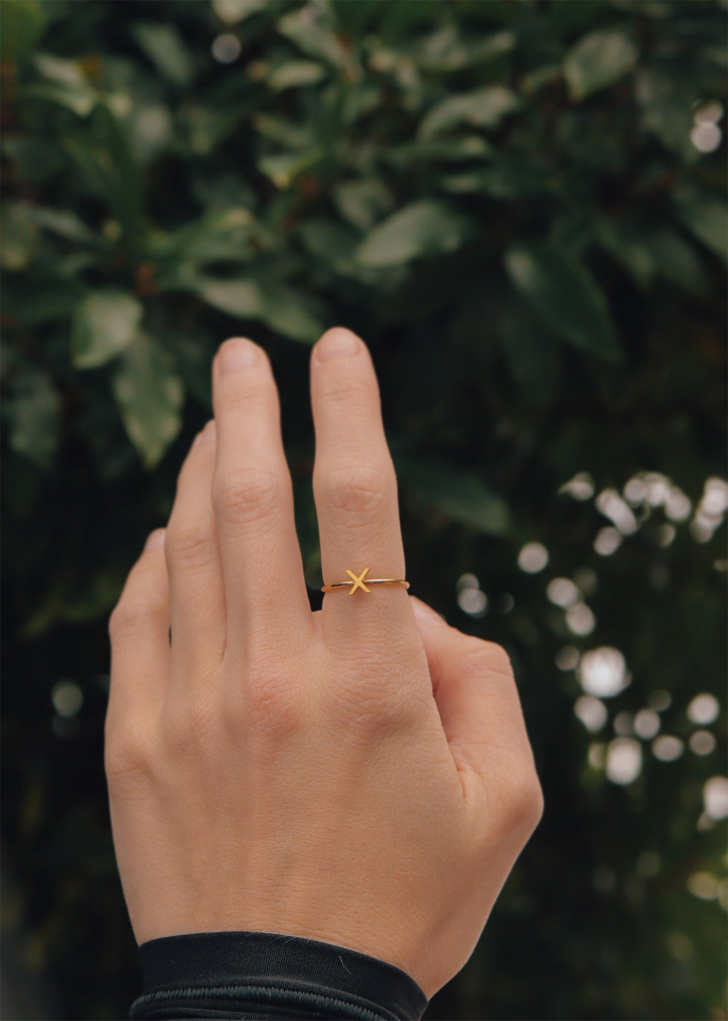 18k Gold Stacking Ring – Personalized Initial Stacking Rings in Durable 316L Steel - Rings | Sunflower Soul Boutique