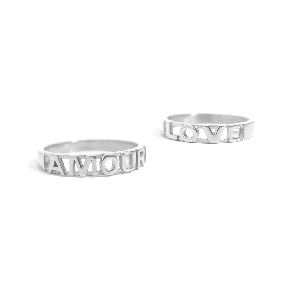 18K Gold Stacking Ring – Scratch Resistant Stainless Steel Love Symbol Jewelry - Ring | Sunflower Soul Boutique