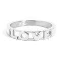 18K Gold Stacking Ring – Scratch Resistant Stainless Steel Love Symbol Jewelry - Ring | Sunflower Soul Boutique